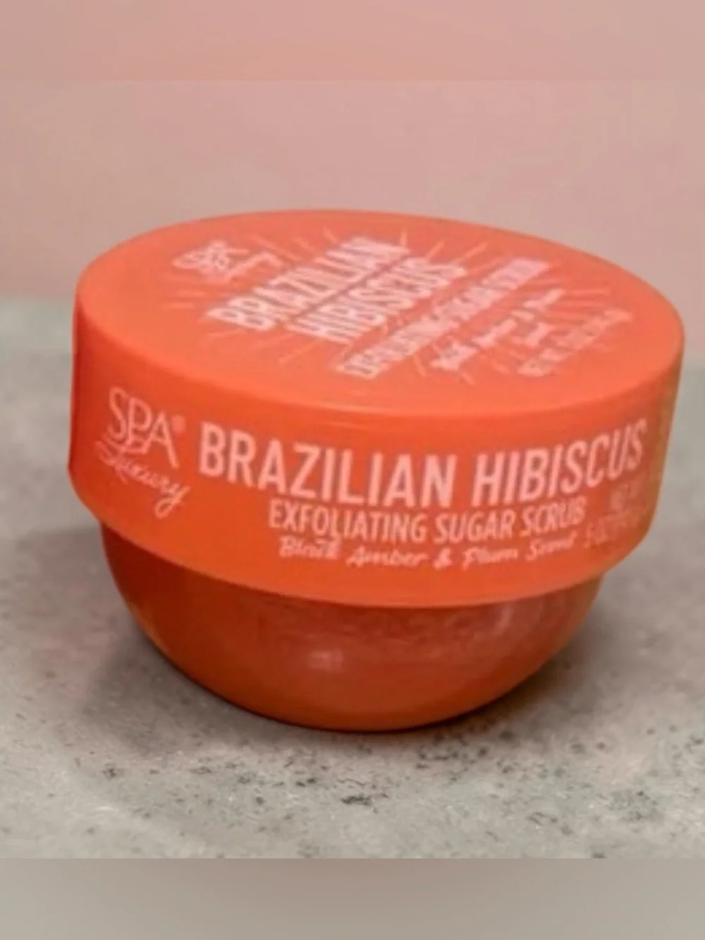 Spa Luxury Brazilian Hibiscus Exfoliating Sugar Scrub - Black Amber & Plum scent